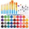 36 Colors Watercolor Paint Set, Watercolor Pan Set with 10 Nylon Brushes and 6 Refillable Water Brushes. Perfect for Adults, Children and Beginner Artists.